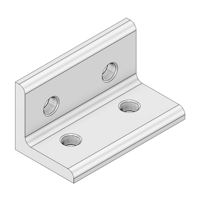 40-543-3SS MODULAR SOLUTIONS ANGLE BRACKET<BR>30MM TALL X 60MM WIDE WITH STAINLESS STEEL HARDWARE